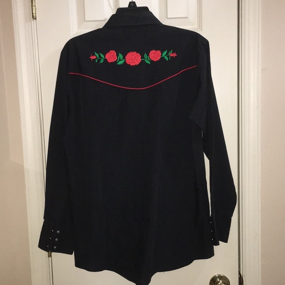 COPY - ELY DIAMOND VINTAGE WESTERN SHIRT SIZE M - Picture 4 of 8